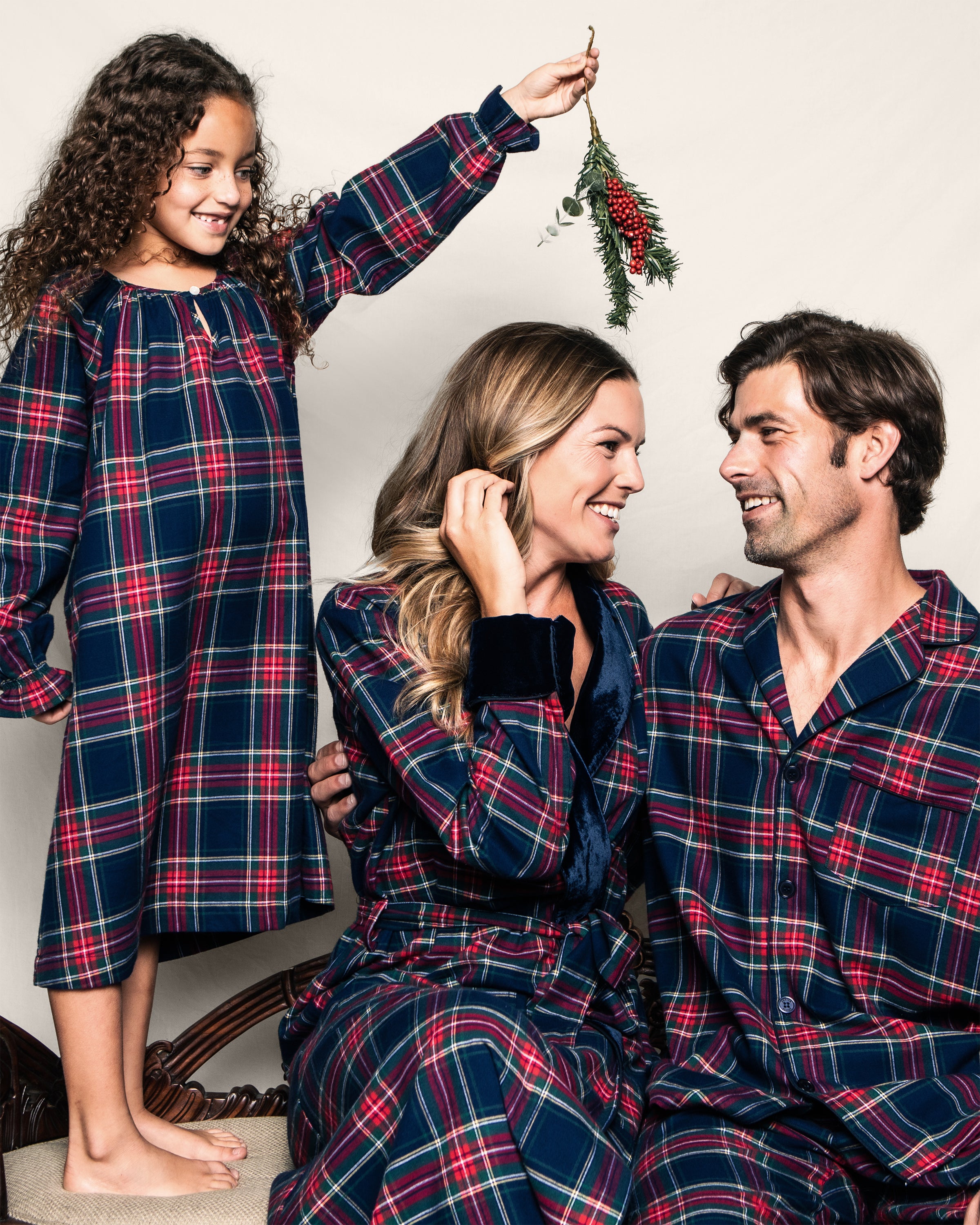 Girl's Brushed Cotton Delphine Nightgown in Windsor Tartan