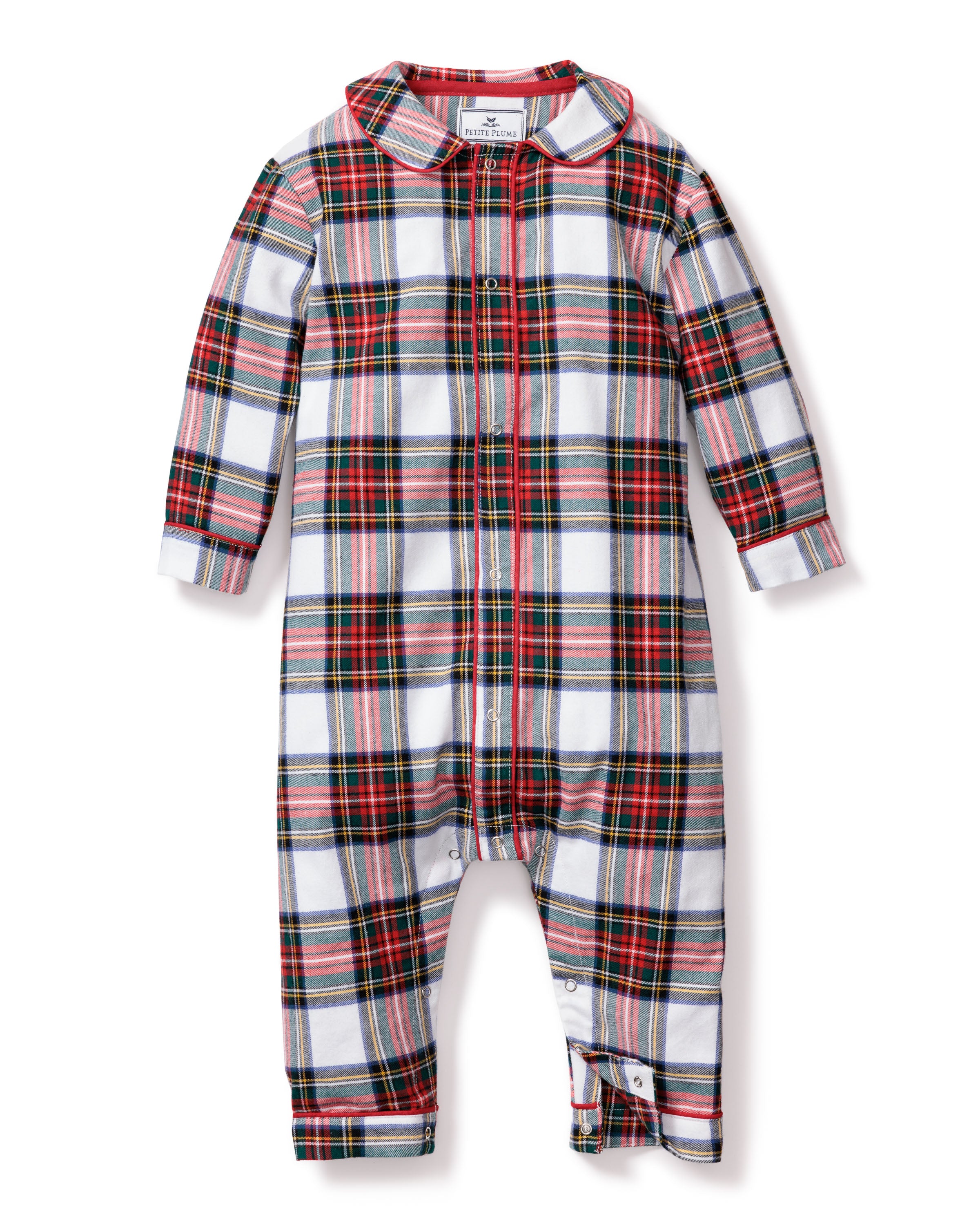 Baby's Brushed Cotton Cambridge Romper in Balmoral Tartan