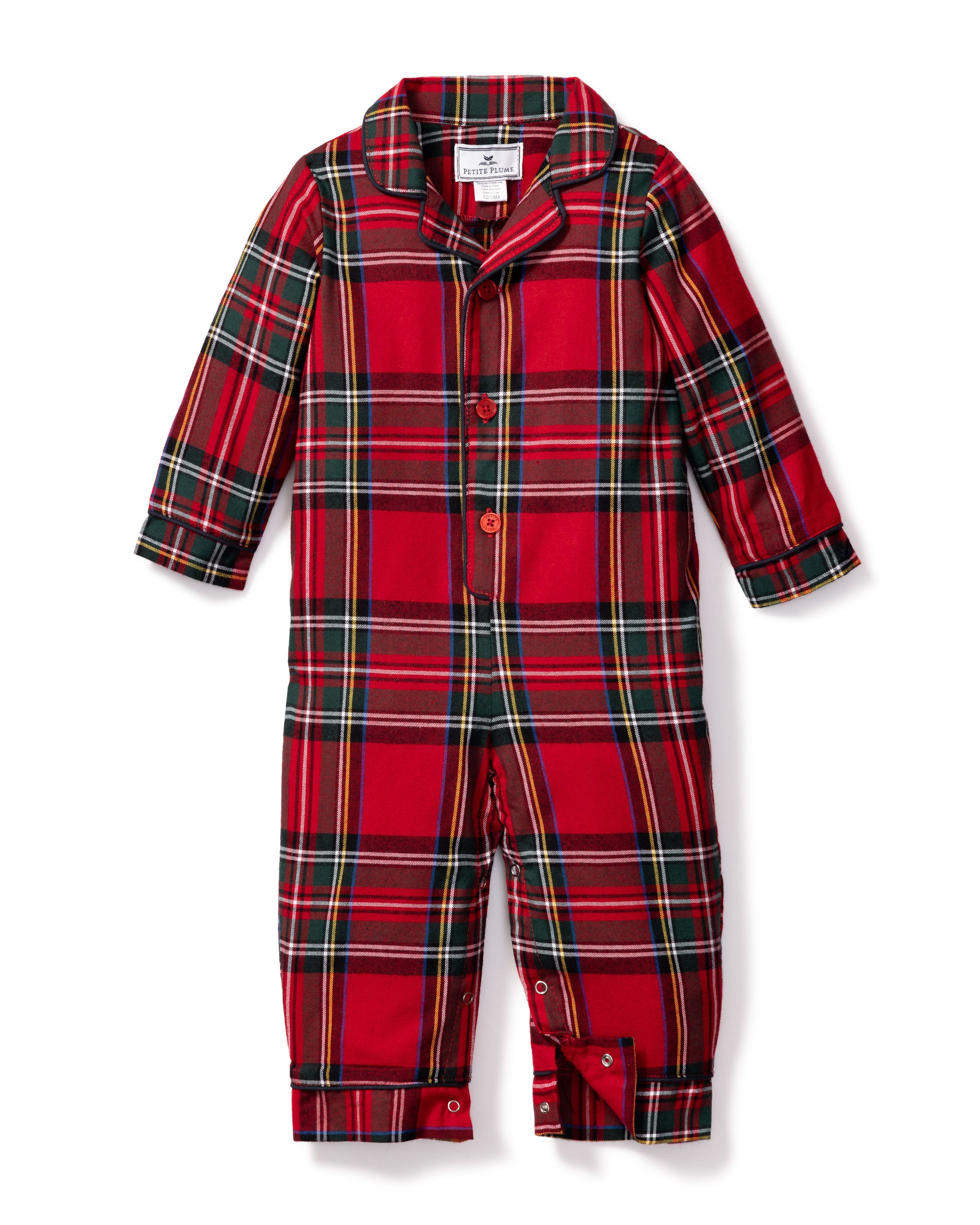 Baby s Brushed Cotton Classic Romper in Imperial Tartan