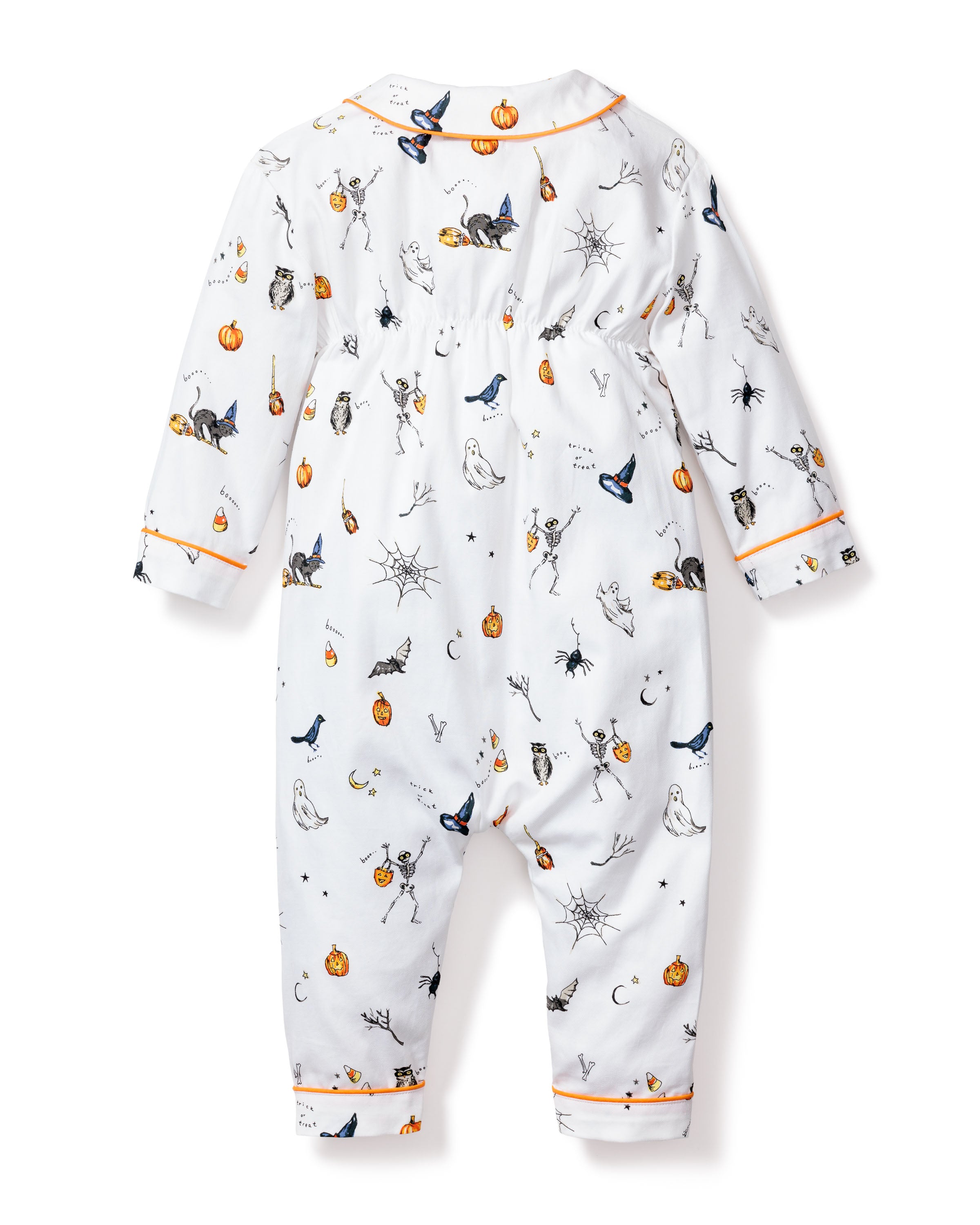 Baby's Twill Cambridge Romper in Trick or Treat