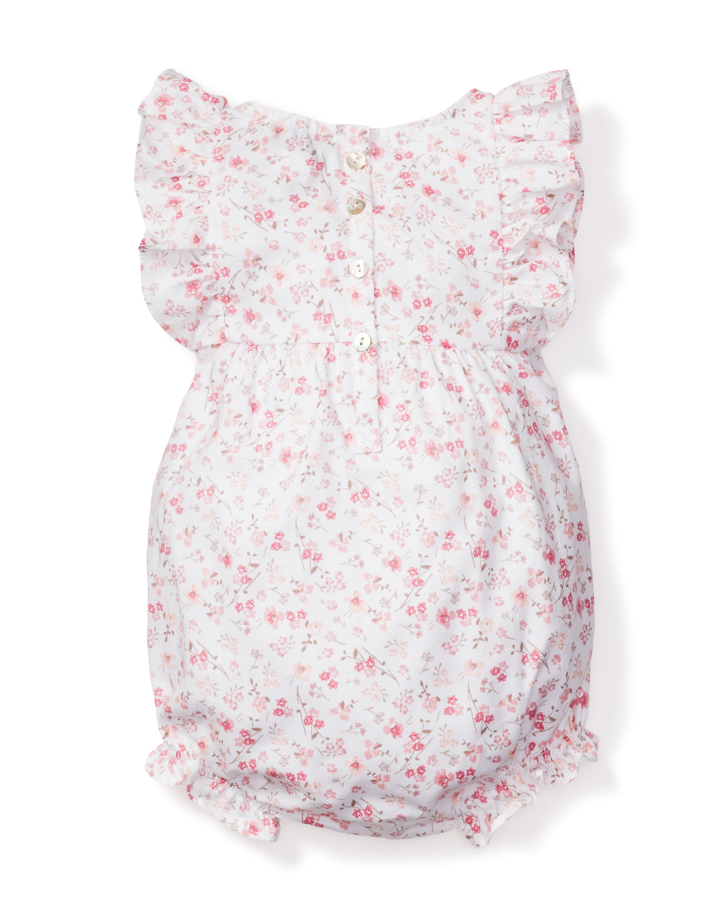 Baby's Twill Ruffled Romper in Dorset Floral