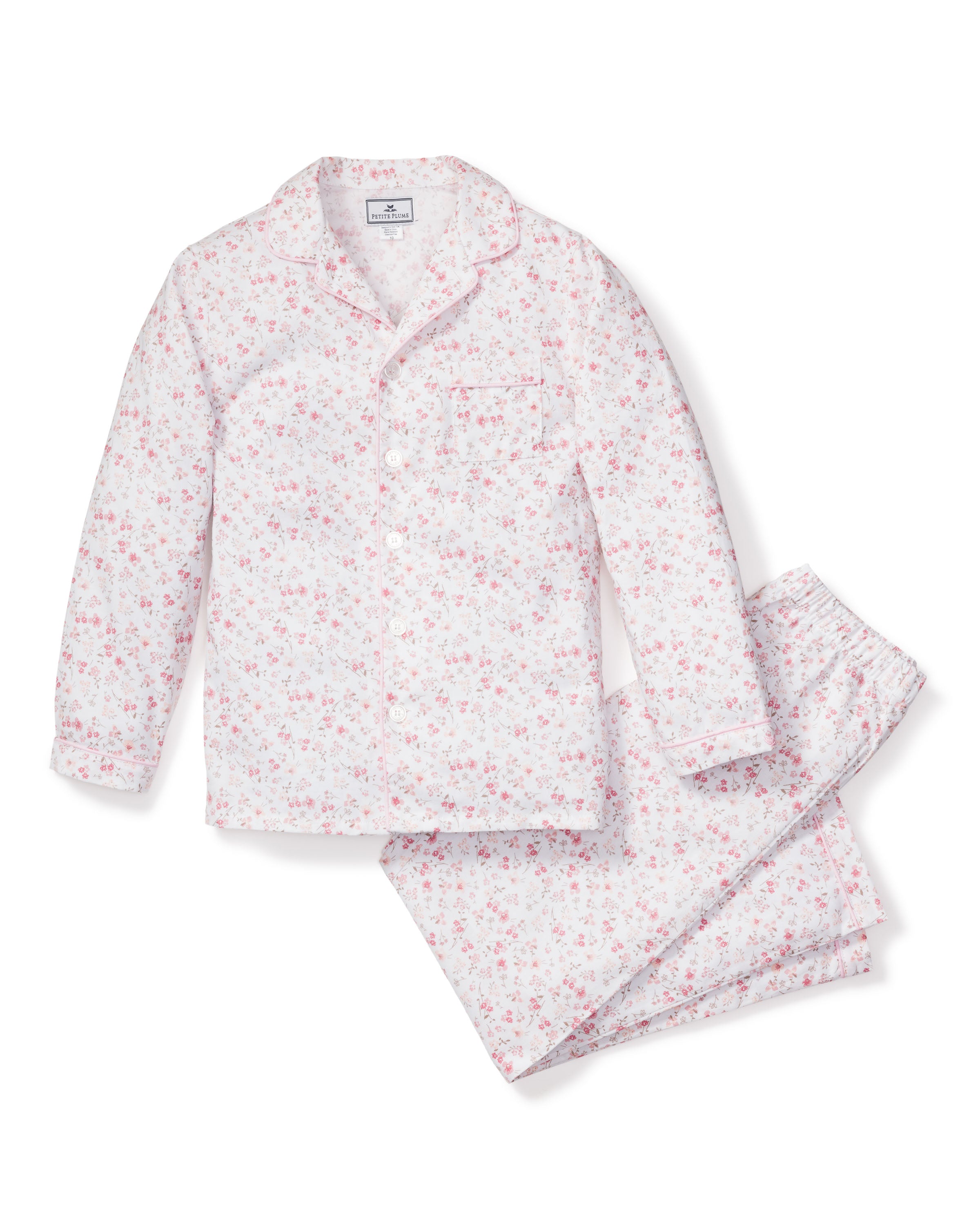 Kid's Twill Pajama Set in Dorset Floral