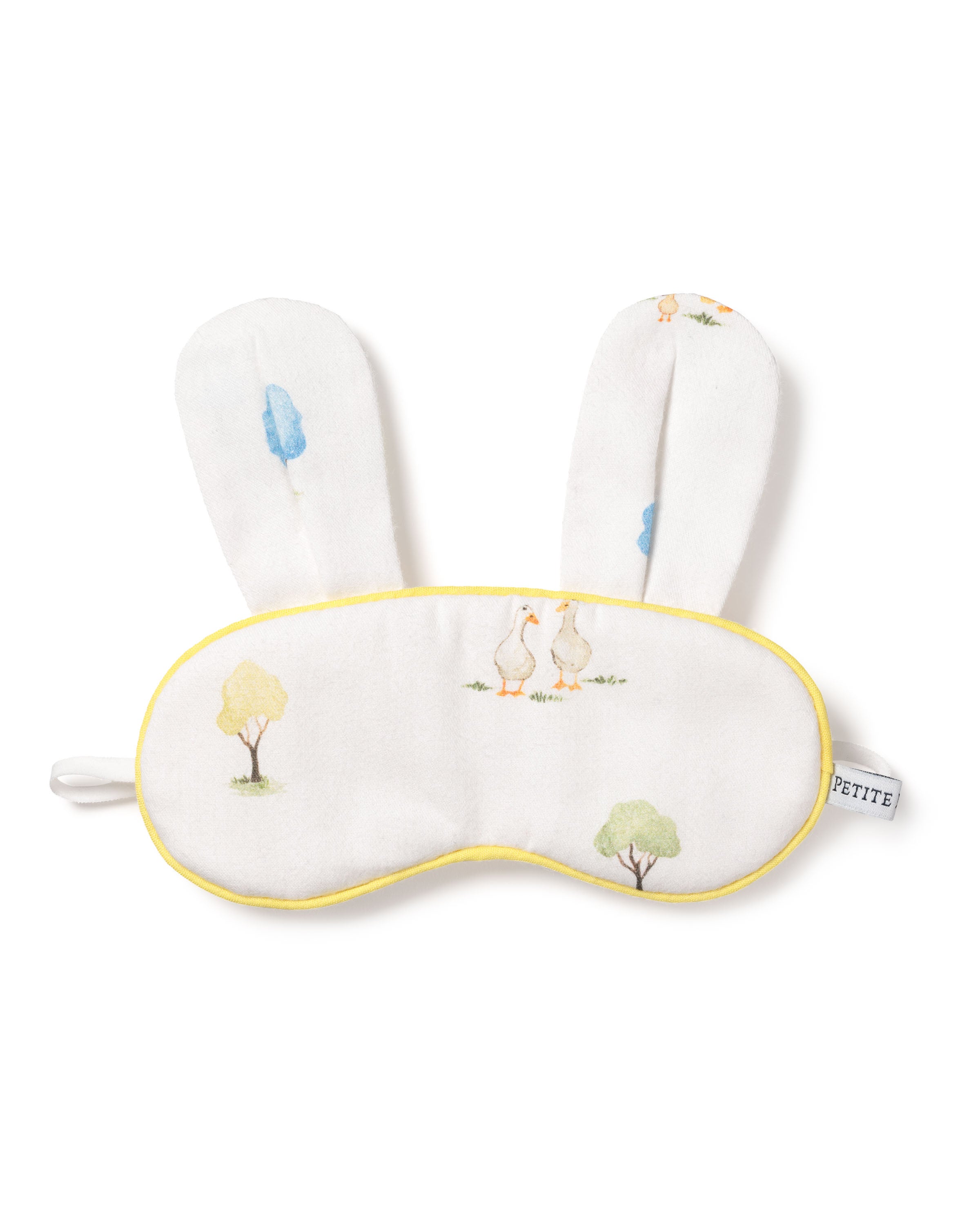 Kid's Twill Bunny Sleep Mask in Easter Gardens