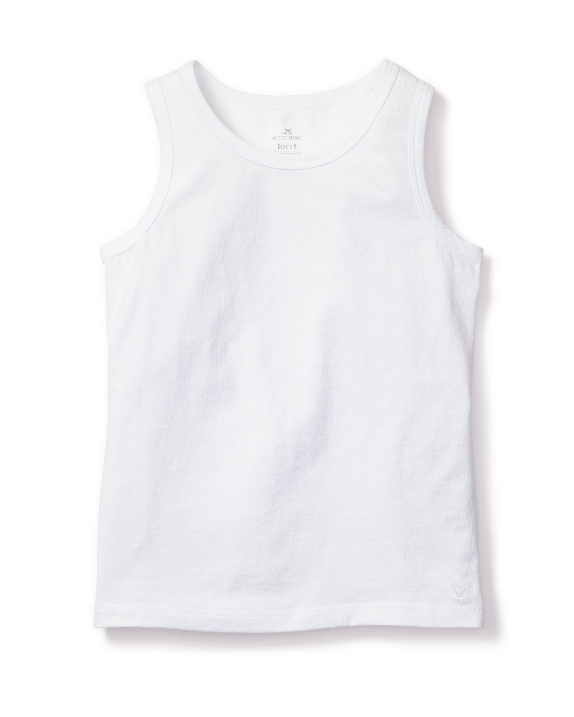 Kid's Pima Tank Top in White