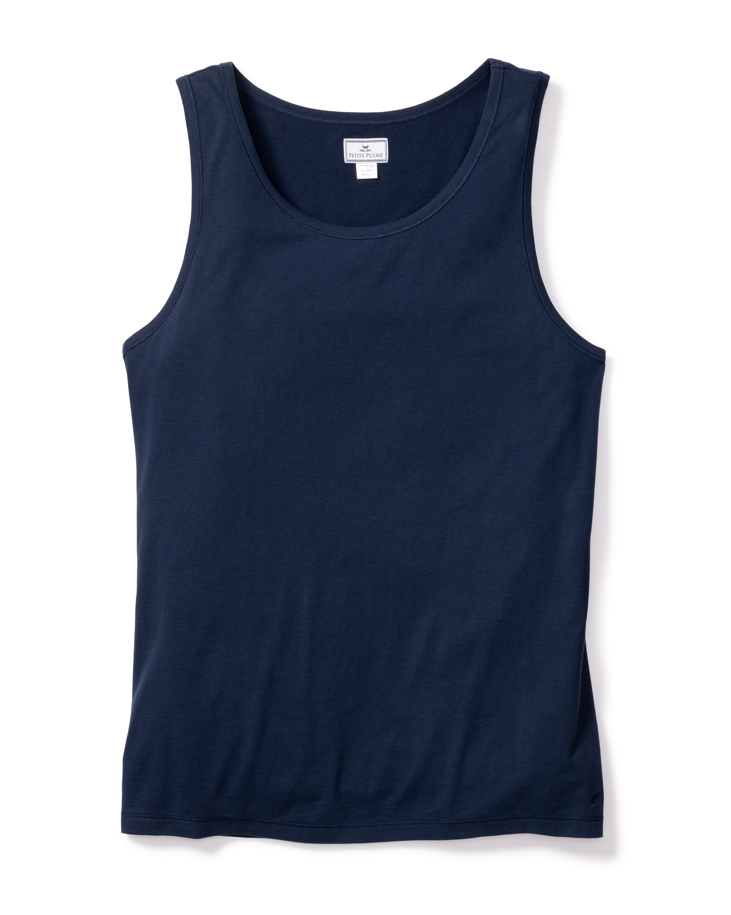 Men's Pima Tank Top in Navy