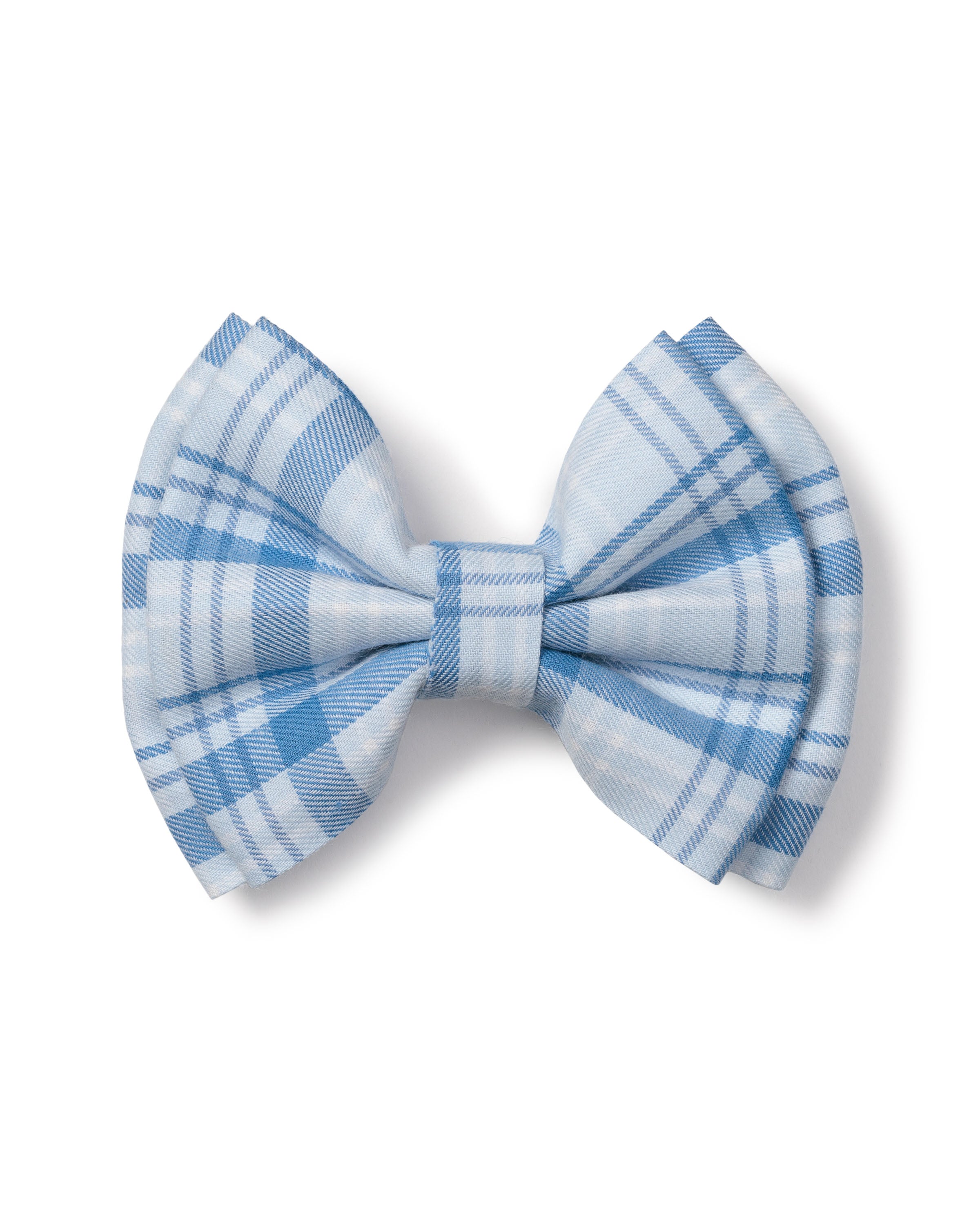 Girl's Twill Hair Bow in Seafarer Tartan