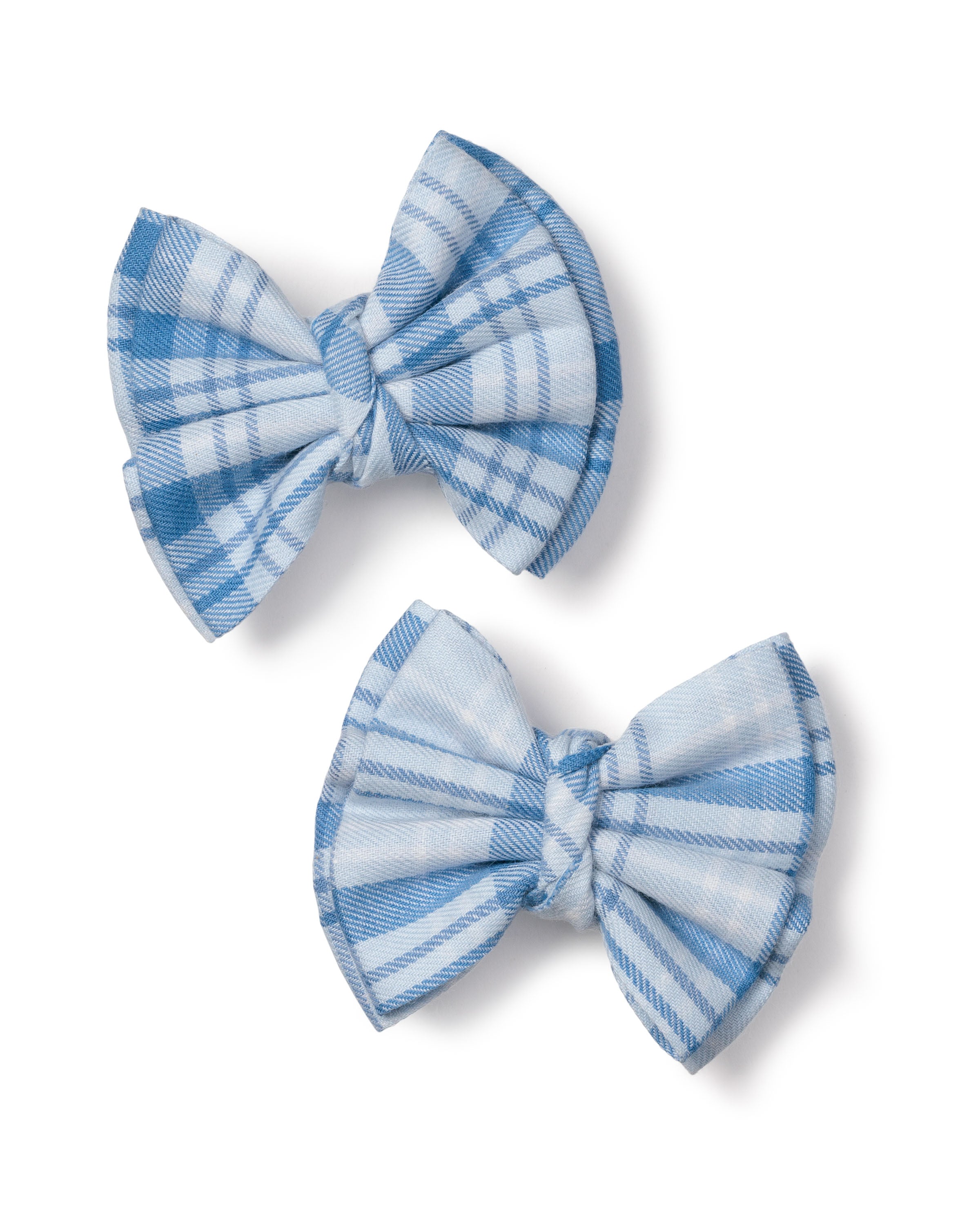 Girl's Twill Hair Bow in Seafarer Tartan