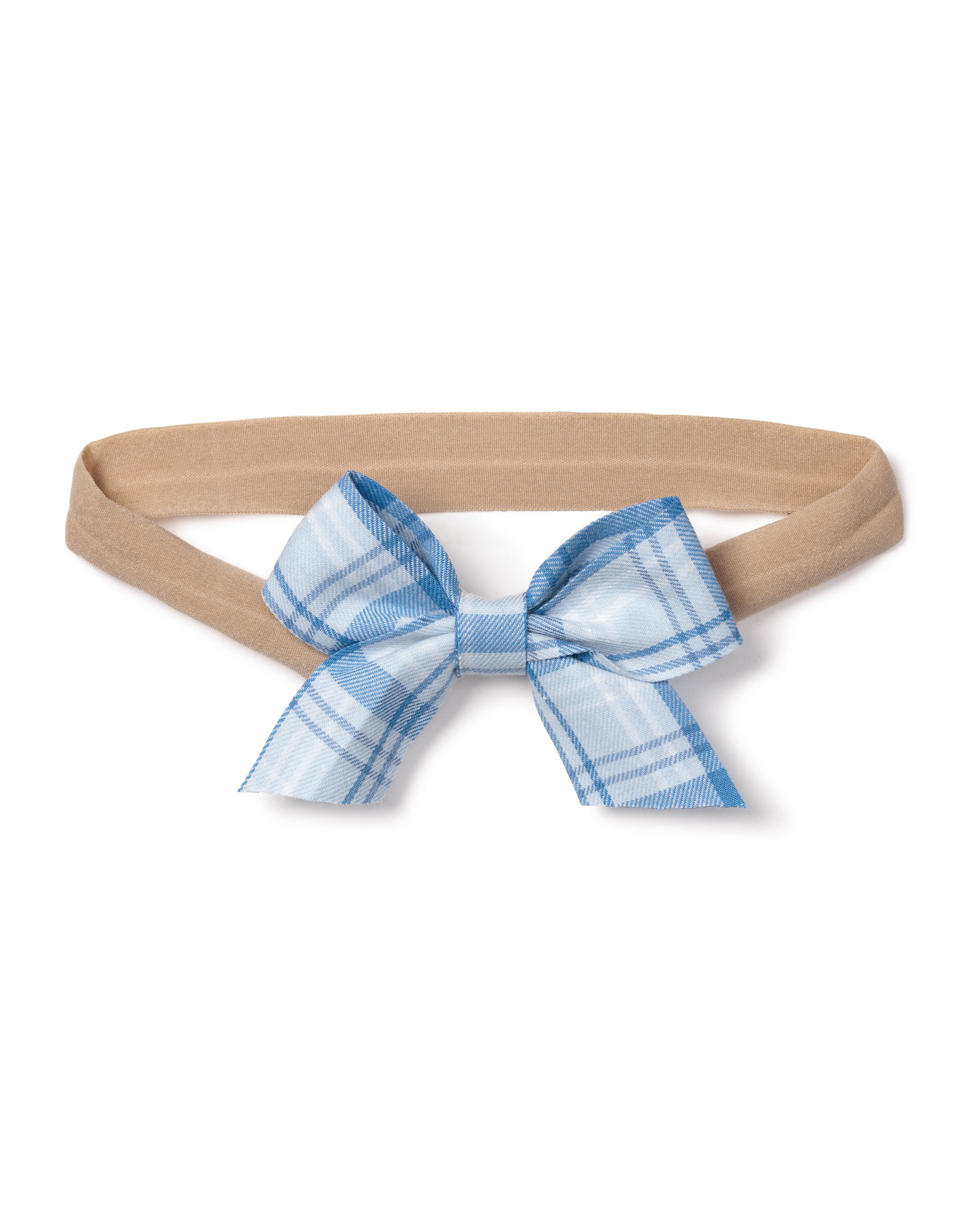 Girl's Twill Hair Bow in Seafarer Tartan