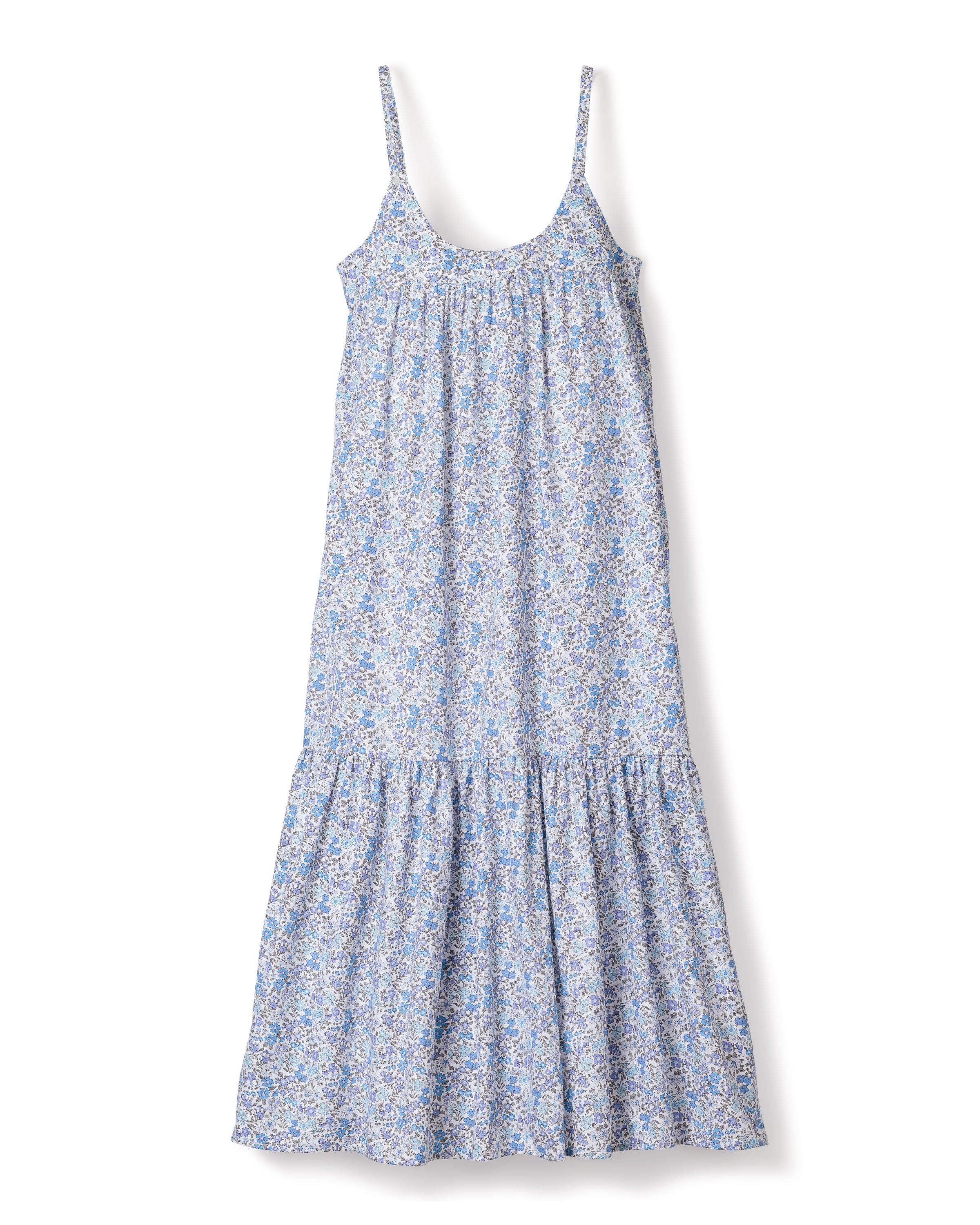 Women's Twill Chloé Nightgown in Fleur D'Azur – Petite Plume