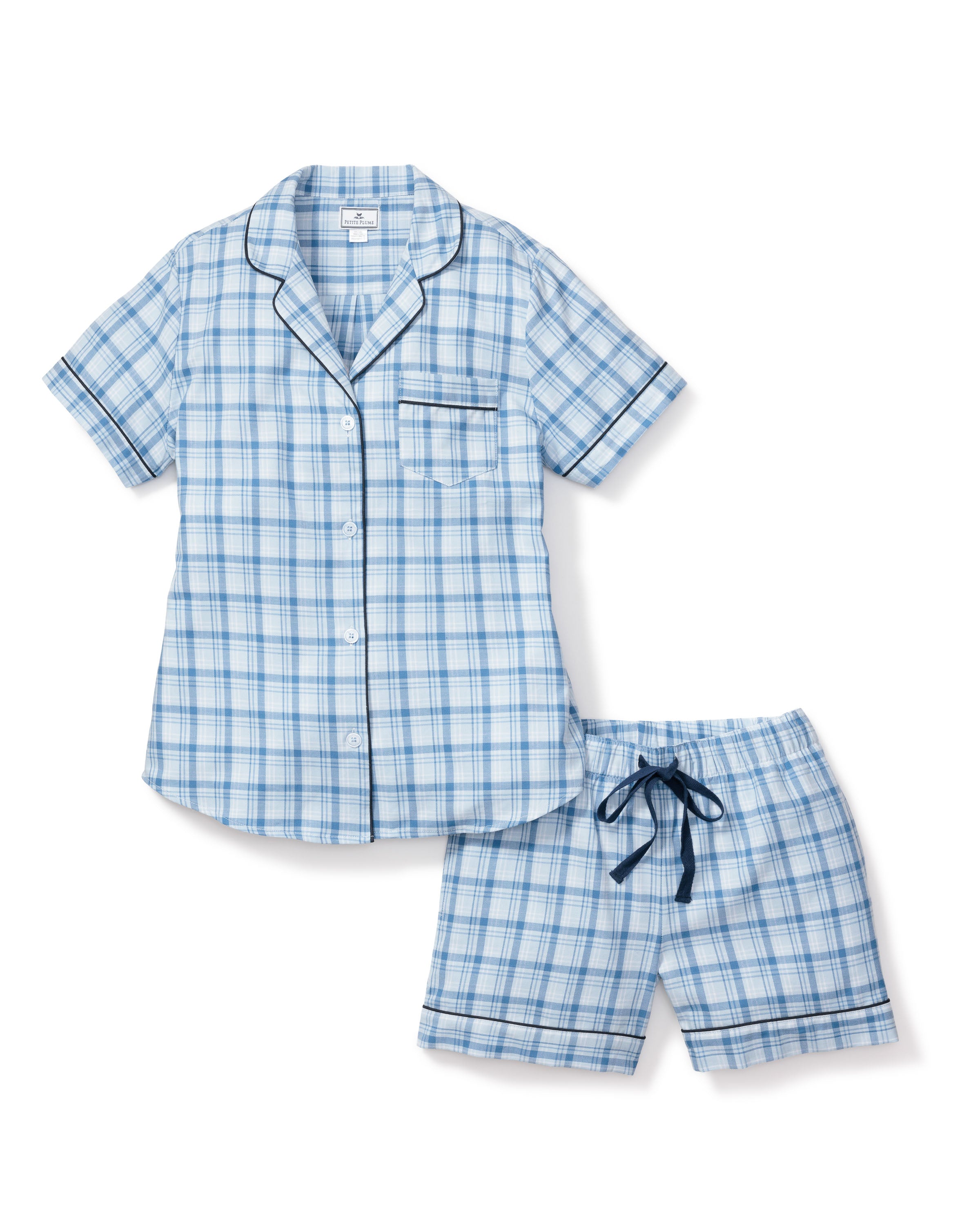 Women's Seafarer Tartan Short Sleeve Short Set