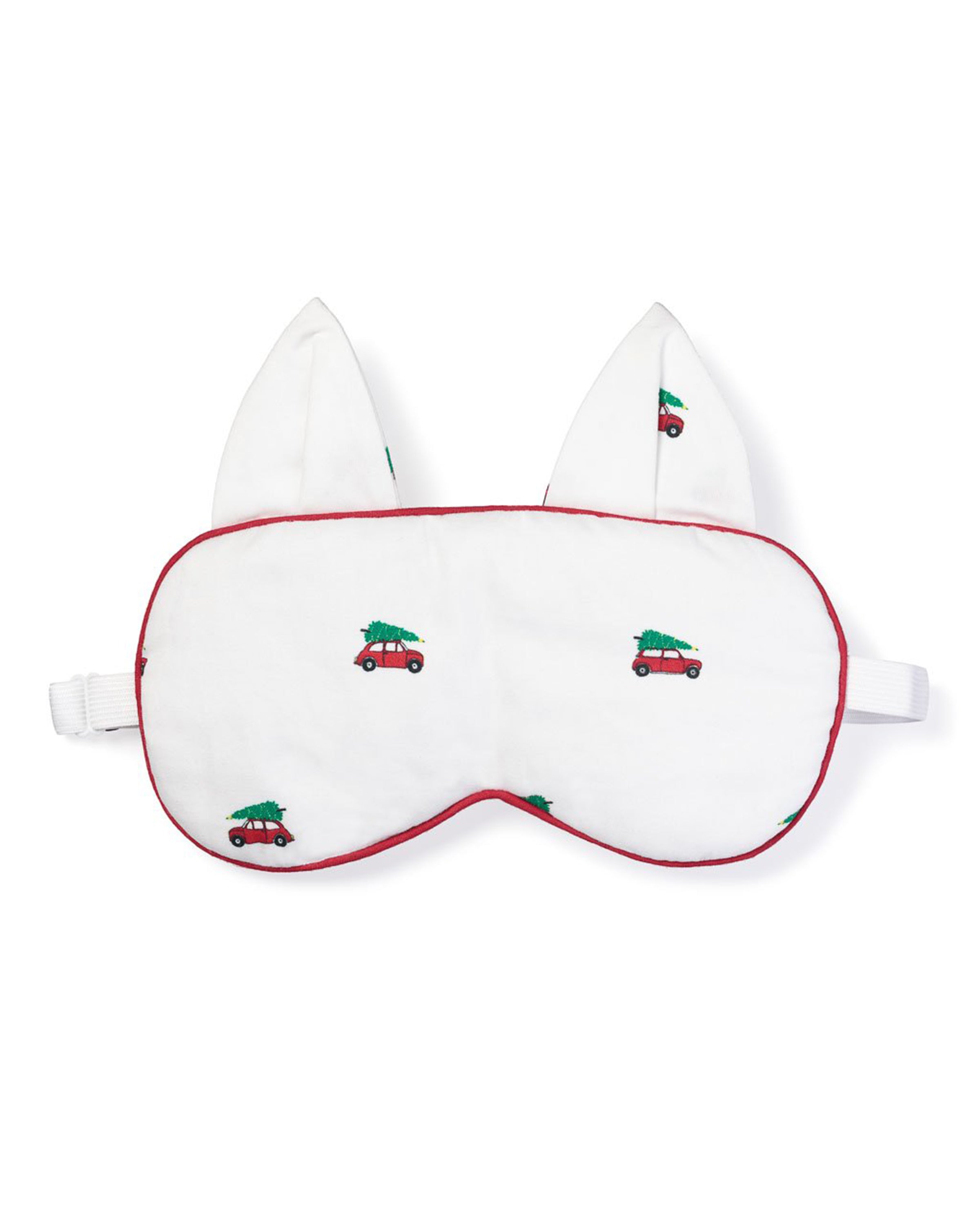 Adult's Twill Kitty Sleep Mask in Holiday Journey