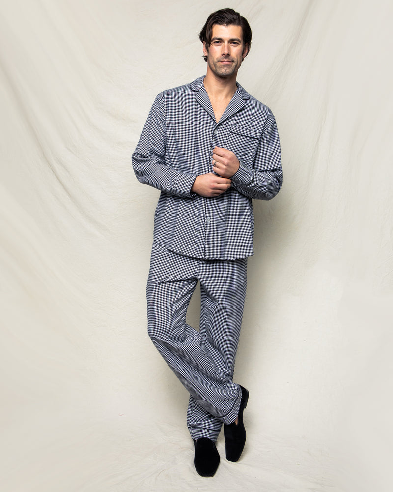 Men's Flannel Pajama Set in Red