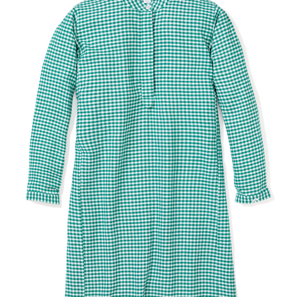 Men's Green Gingham Classic Flannel Pajamas