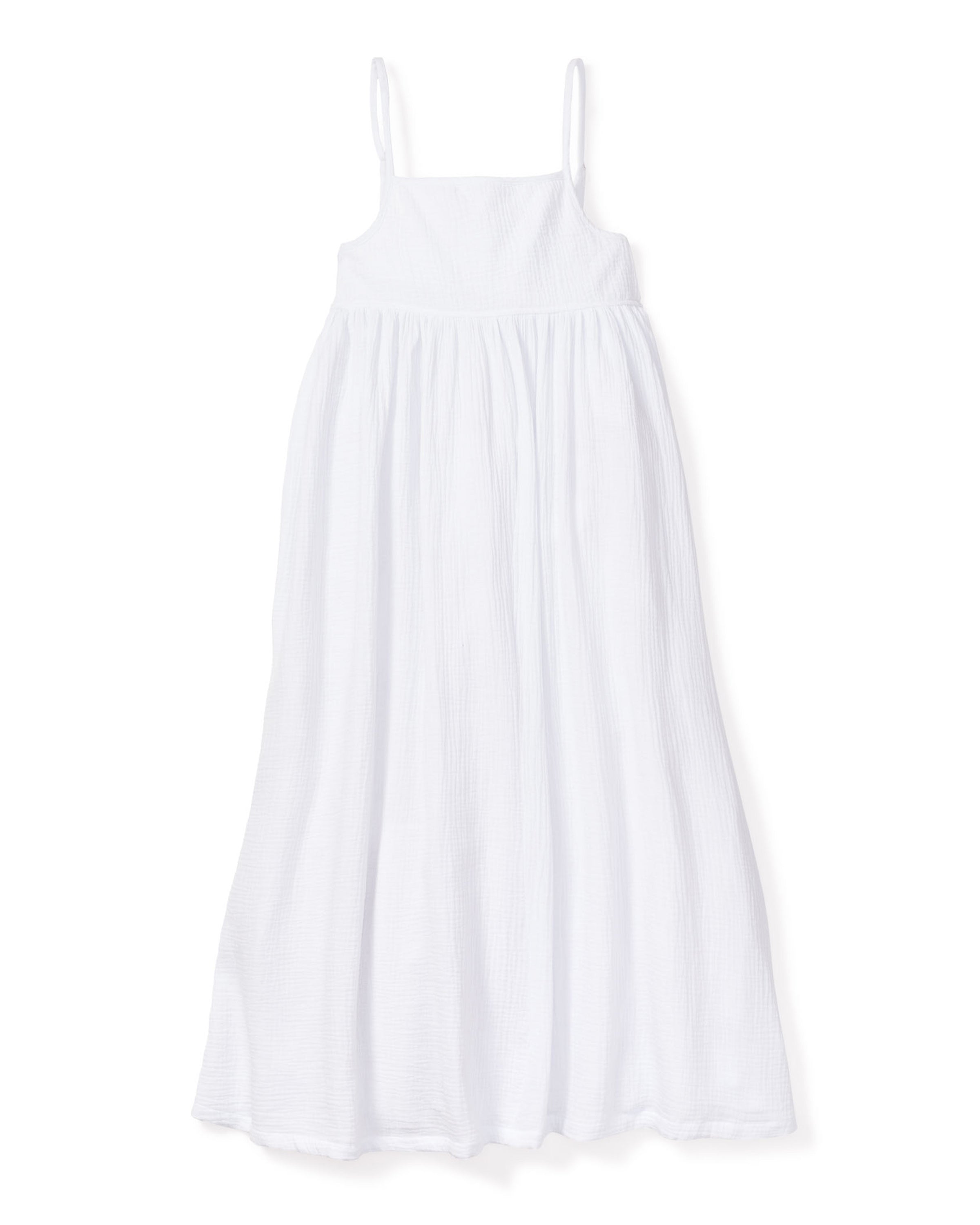 Women's Gauze Serene Lounge Dress in White