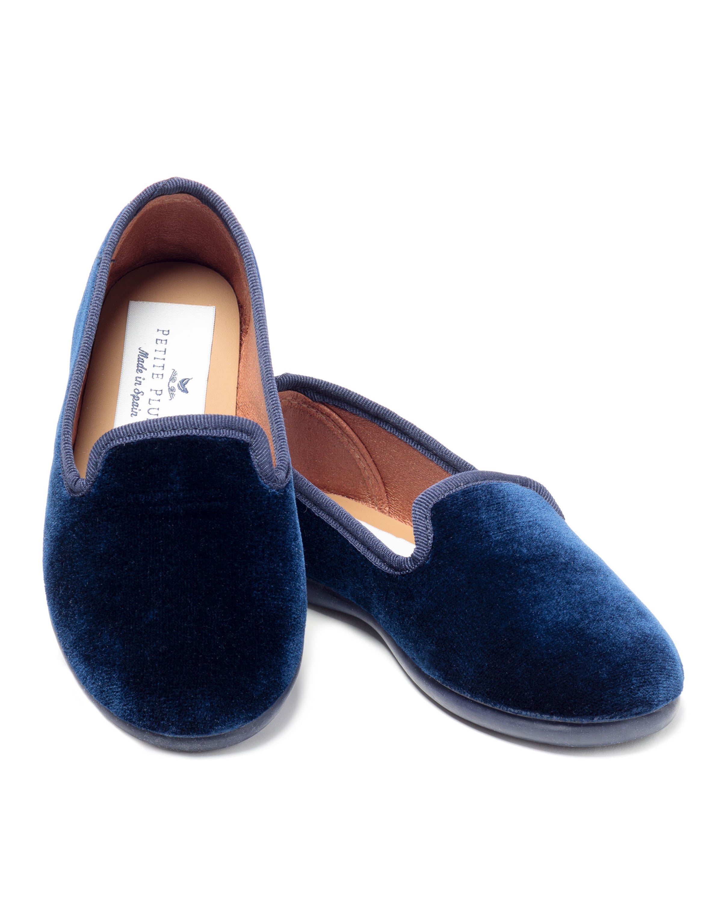 Kid's Hamptons Loafer in Navy Velvet