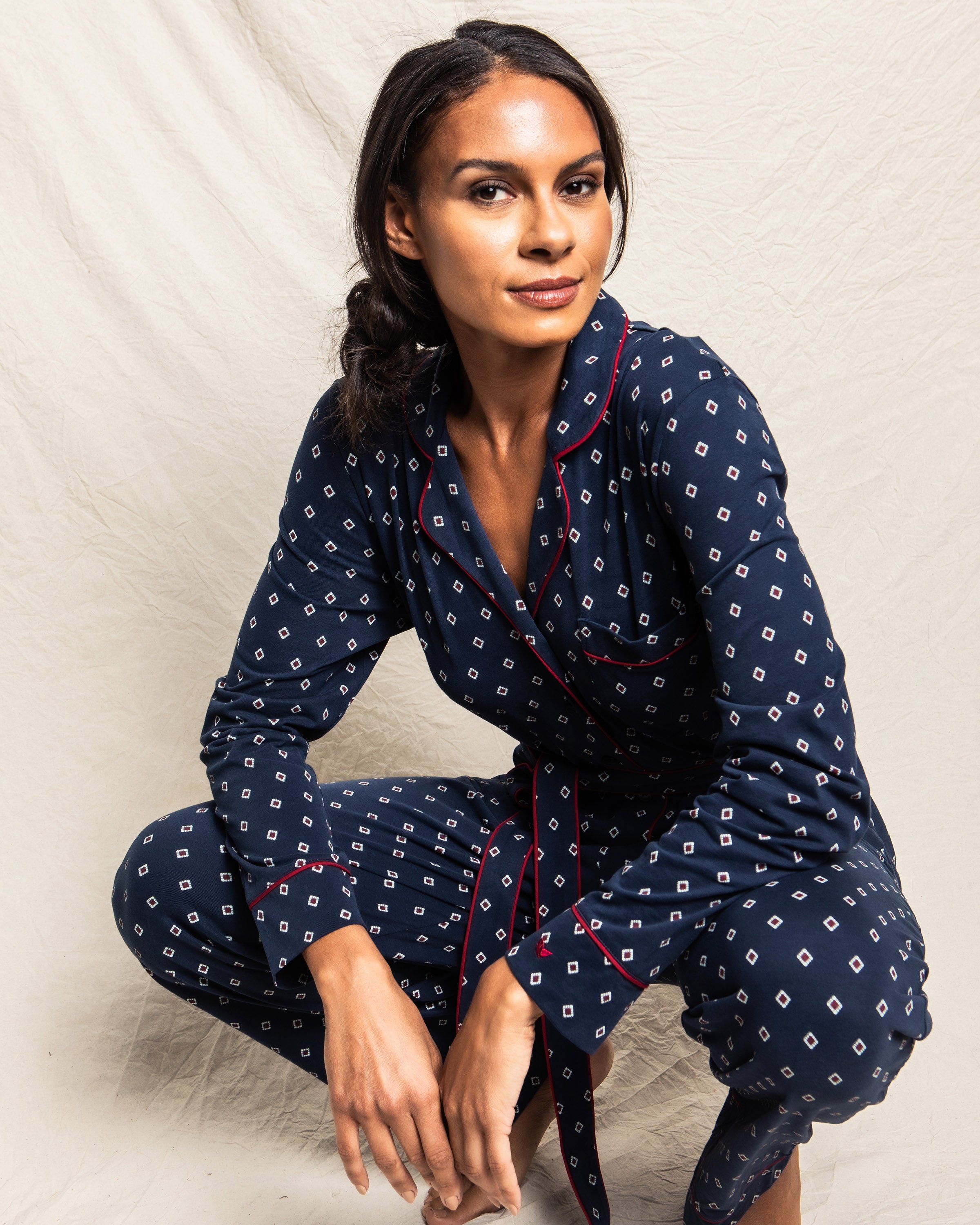 Women's Pima Jumpsuit in Foulard