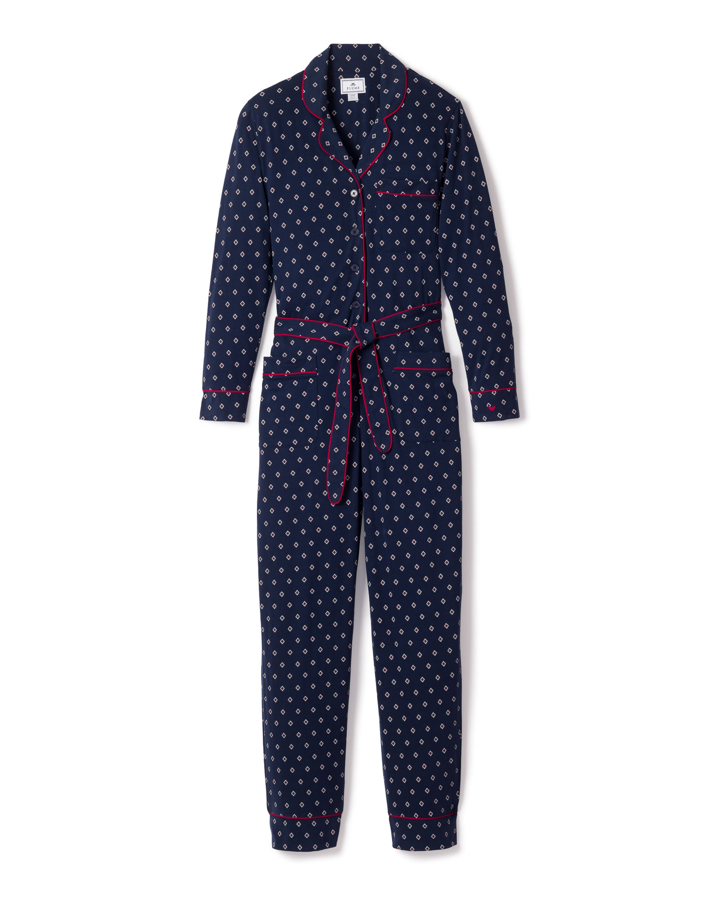 Women's Pima Jumpsuit in Foulard