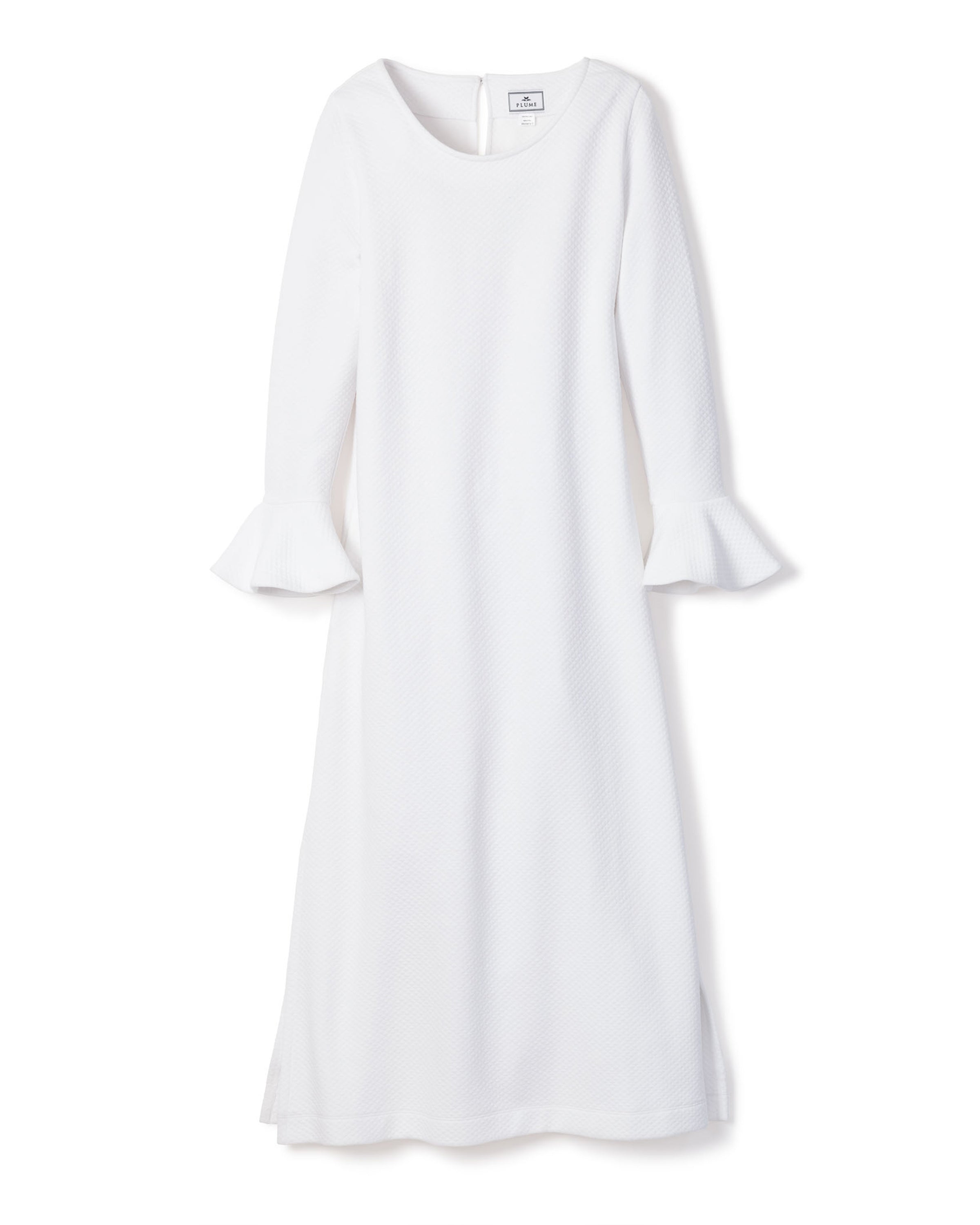 Women's Pima Ophelia Nightgown in White Jacquard