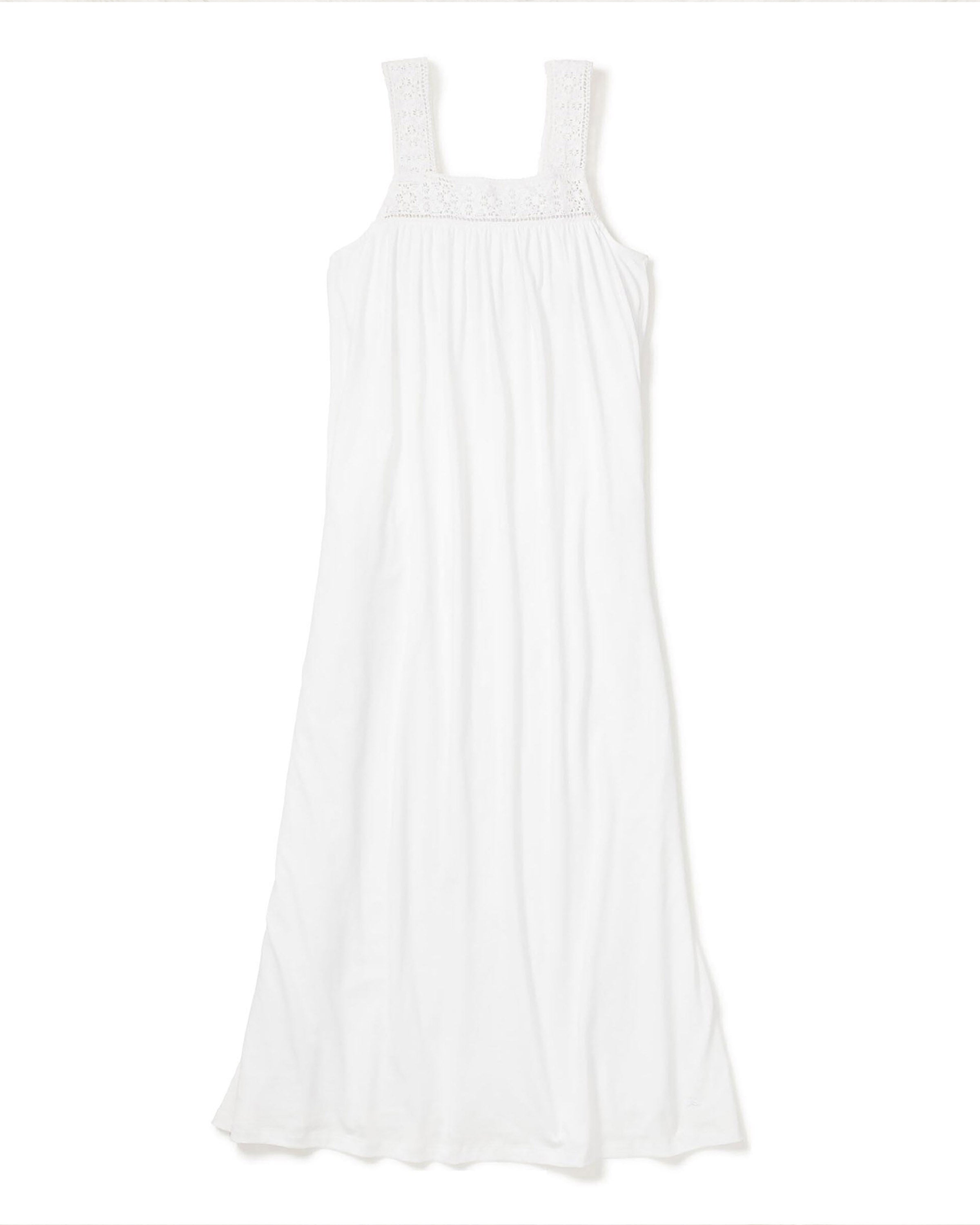 Women's Pima Camille Nightgown in White