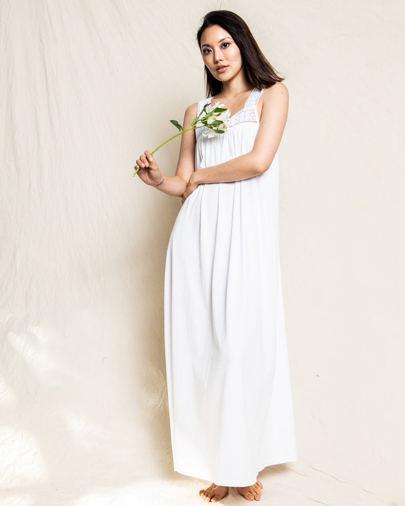 Women's Pima Camille Short Set in White – Petite Plume