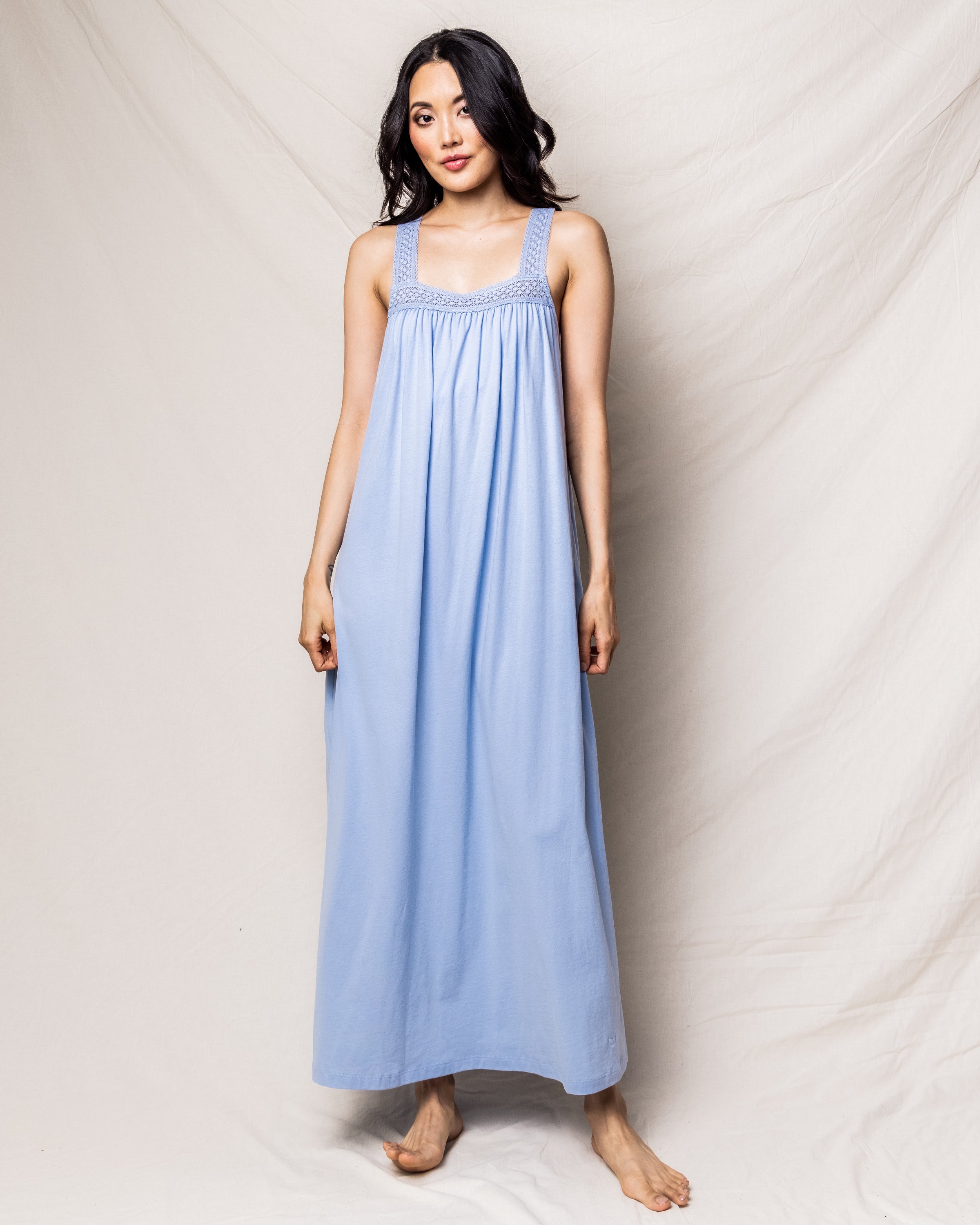 Women's Pima Camille Nightgown in Periwinkle