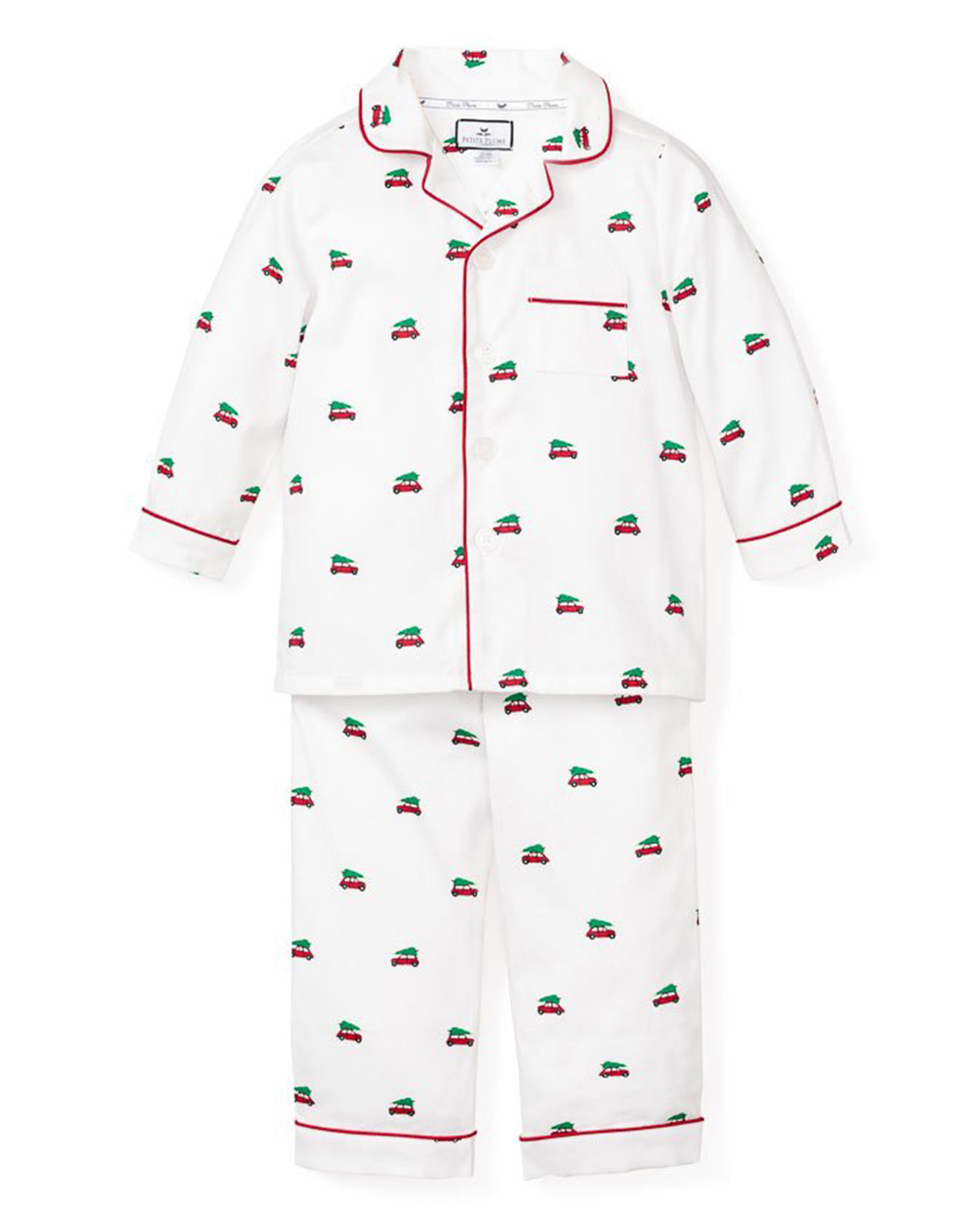 Kid's Twill Pajama Set in Holiday Journey