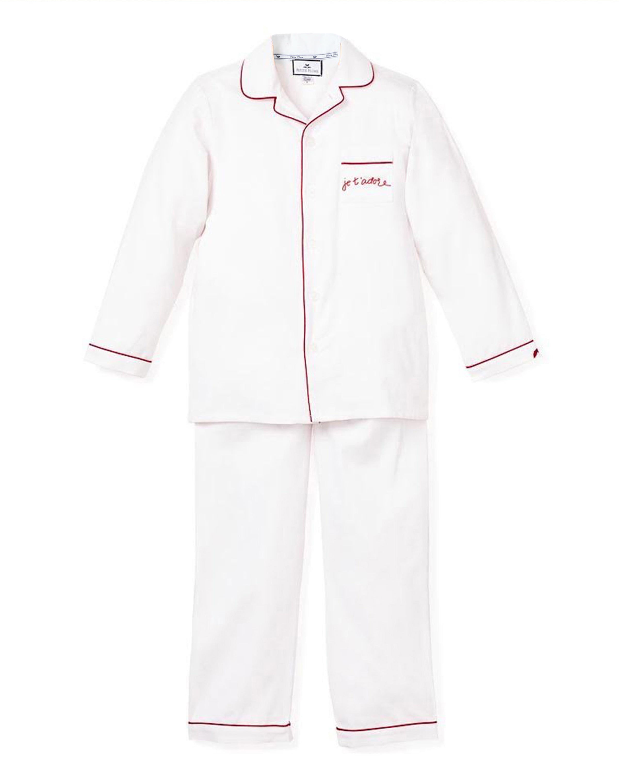 Maisonette Exclusive Je t'adore Children's Valentines Pajama Set